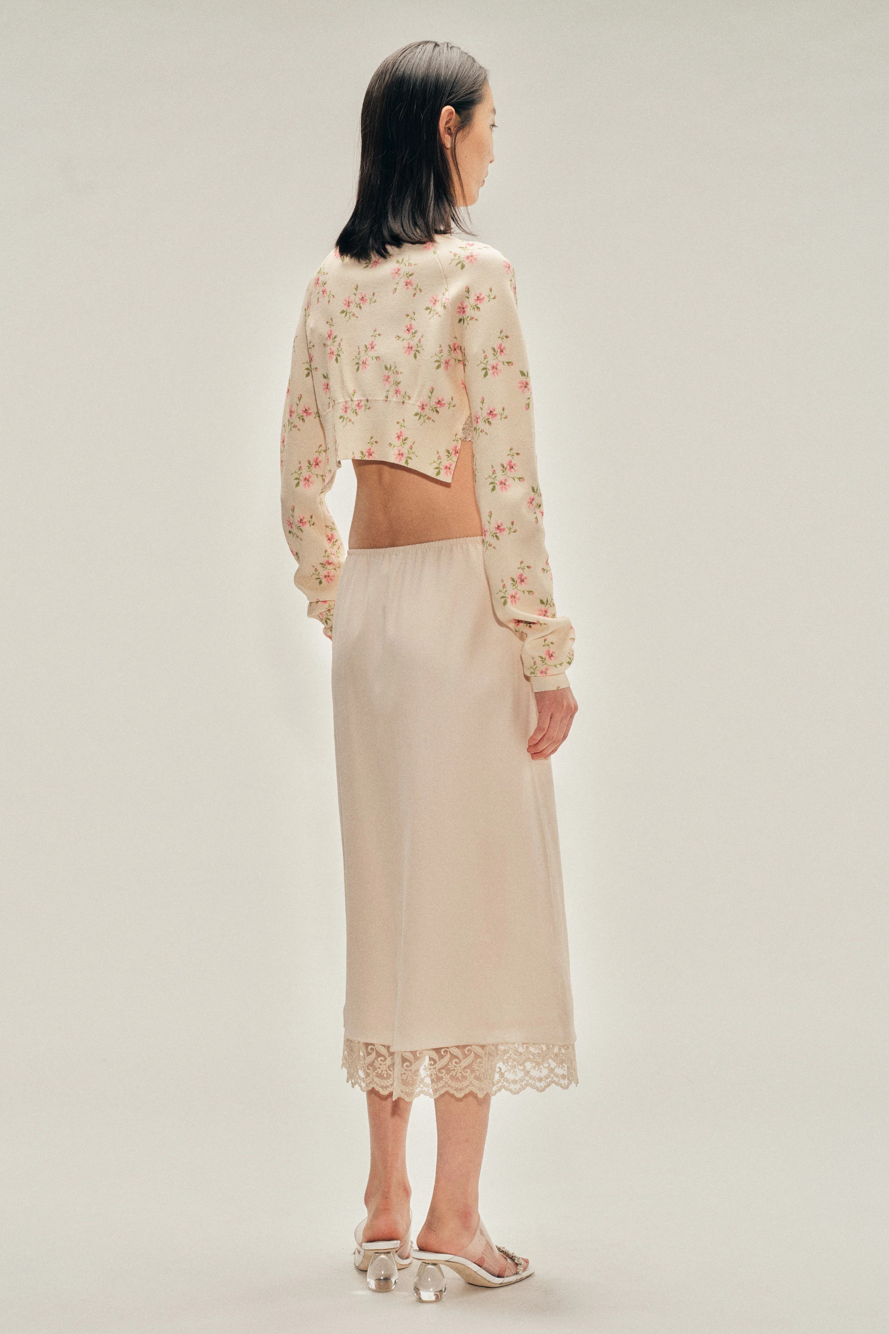 Lace Trim Negligee Skirt - Image 4