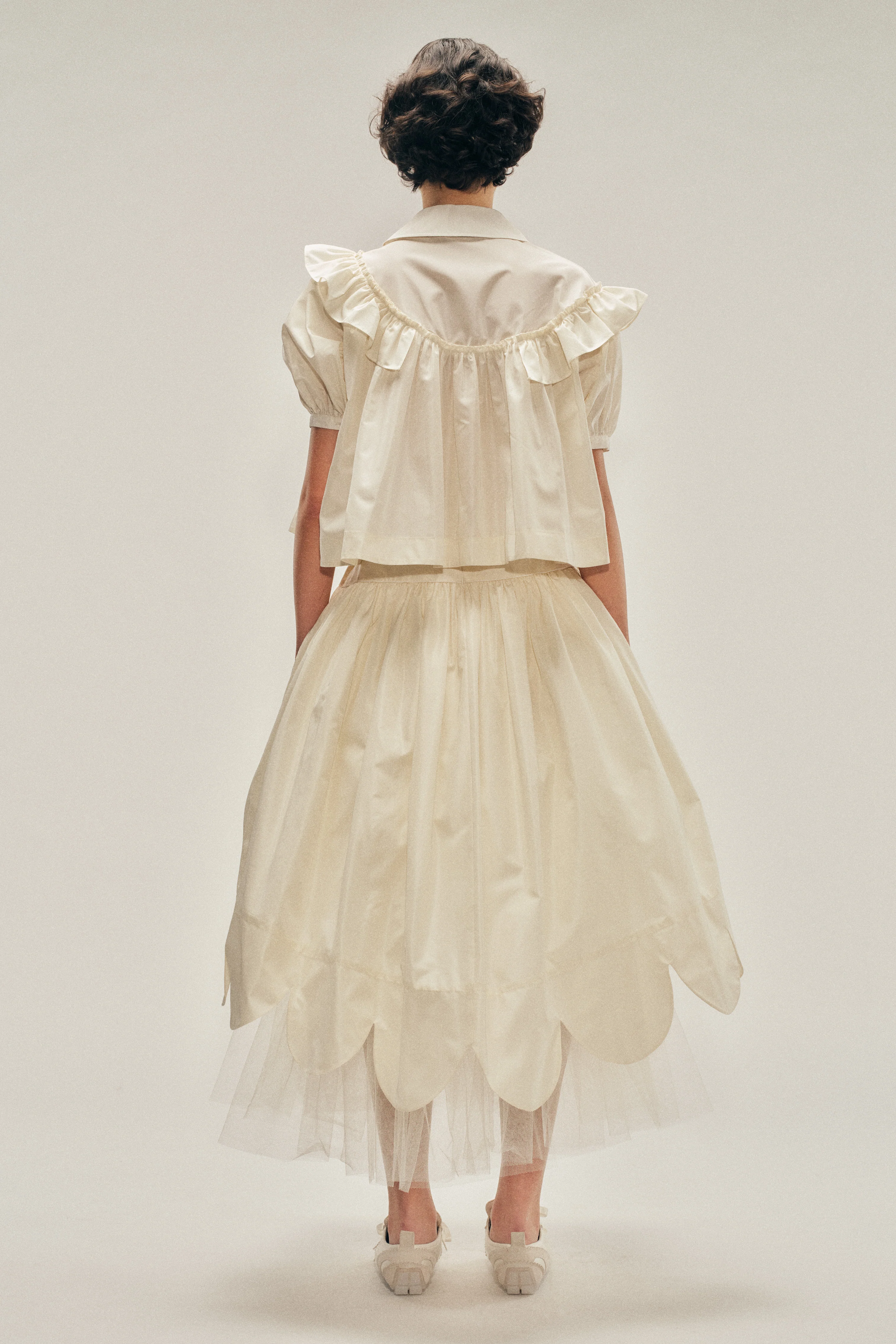 Petal Hem Basque Skirt - Image 3